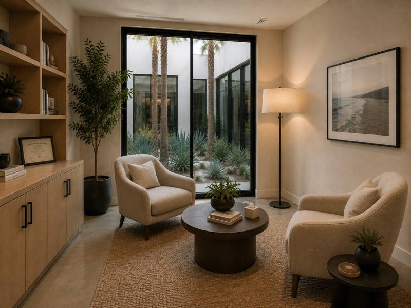 Private counseling room at the outpatient center