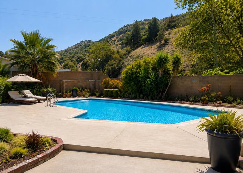 Swimming pool and sun deck